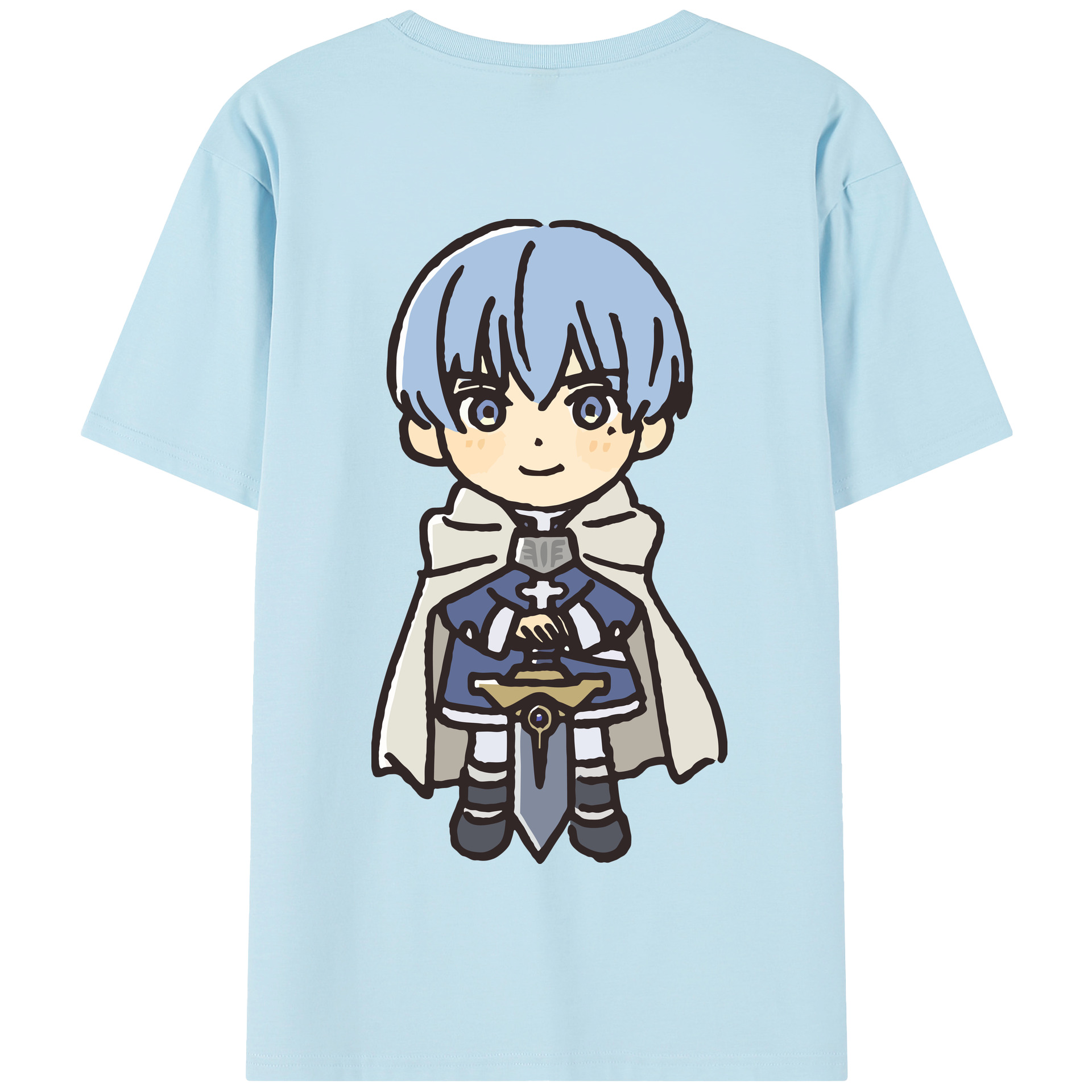 （画像用） 葬送のフリーレン Frieren 綿100％半袖Tシャツ（背面プリント）